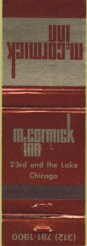Matchbook Cover - McCormick Inn Chicago IL