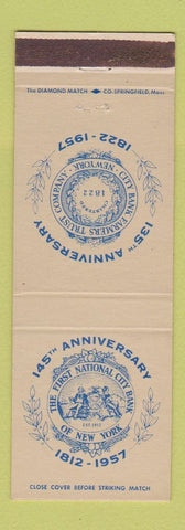Matchbook Cover - City Bank Farmers Trust New York 1957