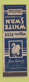 Matchbook Cover - White Swan Cocktail Lounge Oakland CA WORN