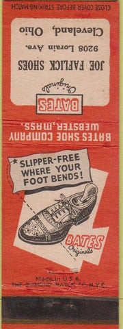 Matchbook Cover - Bates Shoes Jo Faflick Cleveland OH