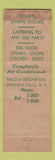 Matchbook Cover - Ray Ott Restaurant Nigara Falls NY WEAR