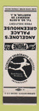 Matchbook Cover - Angelone's Palace Greenhouse Raritan NJ