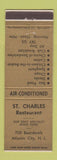 Matchbook Cover - St Charles Restaurant Atlantic City NJ