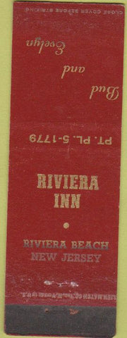 Matchbook Cover - Riviera Inn Riviera Beach NJ