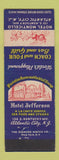 Matchbook Cover - Hotel Jefferson Atlantic City NJ Coach and Four Bar Grill