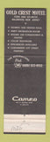 Matchbook Cover - Gold Crest Motel Wildwood NJ