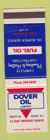 Matchbook Cover - Dover Oil NJ