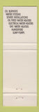 Matchbook Cover - Dover Oil NJ