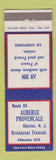 Matchbook Cover - Auberge Provencale Chester NJ French Restaurant