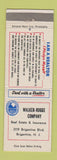 Matchbook Cover - Walker Rogge Company Brigantine NJ