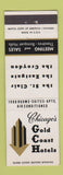 Matchbook Cover - Coach Coast Hotels Chicago IL St Clair Eastgate Croydon