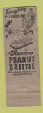 Matchbook Cover - Meadors' Peanut Brittle WEAR