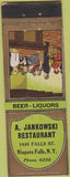 Matchbook Cover - A Jankowski Restaurant Niagara Falls NY