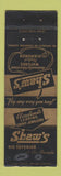 Matchbook Cover - Shaw's Jewelry Cleveland OH WEAR