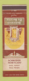 Matchbook Cover - Schroder Mortuary Silvis IL WEAR