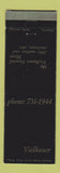 Matchbook Cover - Vielhauer Funeral Home Cincinnati OH