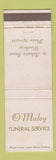 Matchbook Cover - O'Maley Funeral Home Winthrop MA WEAR