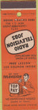 Matchbook Cover - Television TV repair