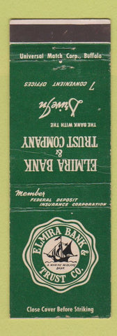 Matchbook Cover - Elmira Bank and Trust NY