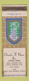 Matchbook Cover - Charles Nunn Funeral Home WEAR