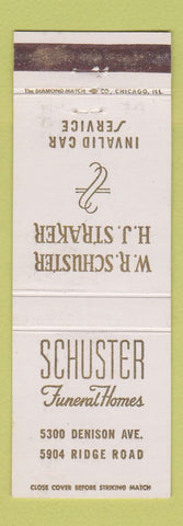 Matchbook Cover - Schuster Funeral Homes