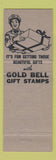 Matchbook Cover - Gold Bell Gift Stamps