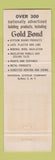 Matchbook Cover - Gold Bond Building Products Gypsum Buffalo NY