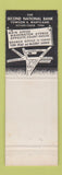 Matchbook Cover - National Bank of Towson MD 1956