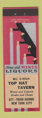 Matchbook Cover - Top Hat Tavern New York City