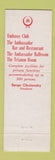 Matchbook Cover - Ambassador Hotel New York City
