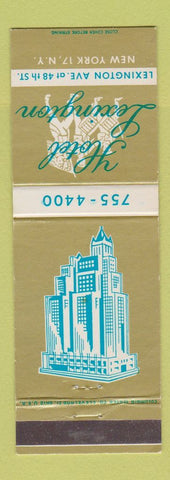 Matchbook Cover - Hotel Lexington New York City