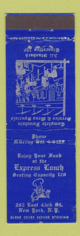 Matchbook Cover - Express Lunch New York City