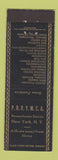 Matchbook Cover - PRRYMCA YMCA New York City
