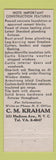 Matchbook Cover - Gatke Homes CM Kraham New York City
