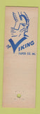 Matchbook Cover - Viking Paper Company New York City