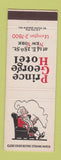 Matchbook Cover - Prince George Hotel New York City