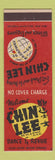 Matchbook Cover - Chin Lee Chinese Restaurant New York City