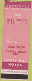 Matchbook Cover - Fenway Hall Hotel Cleveland OH