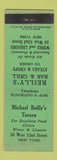 Matchbook Cover - Michael Reilly's Tavern New York City
