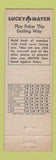 Matchbook Cover - Edgecomb Hotel New York City
