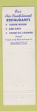 Matchbook Cover - Hotel Commodore New York City