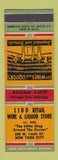 Matchbook Cover - Lido Retail Wine Liquor New York City