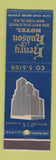 Matchbook Cover - Henry Hudson Hotel New York City