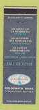 Matchbook Cover - Goldsmith Bros Stationers New York City