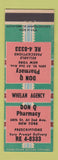 Matchbook Cover - Don Q Pharmacy New York City