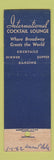Matchbook Cover - International Casino New York City