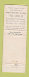 Matchbook Cover - Goldsmith Bros Stationers New York City
