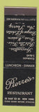 Matchbook Cover - Pierre's Restaurant New York City