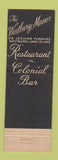 Matchbook Cover - Pierre's Restaurant New York City