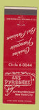 Matchbook Cover - Les Pyrenees Restaurant New York City